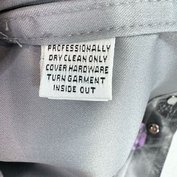 St John Sport Jacket Womens Medium Gray Gemstones Gems Button Up Luxury Shiny - Picture 8 of 8